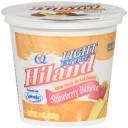 Hiland Light Fat Free Strawberry Banana Yogurt, 6 oz