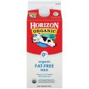 Horizon Organic Fat Free Milk, .5 gal