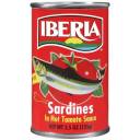 Iberia Sardines In Hot Tomato Sauce, 5.5 oz