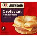 Jimmy Dean Ham & Cheese Croissant Sandwiches, 4 count, 13.6 oz