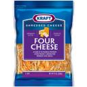 Kraft Four Cheese Shredded Cheese, 8 oz