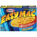 Kraft Original Microwavable Snack Packets Easy Mac Macaroni & Cheese, 6ct