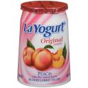 La Yogurt: Peach Blended Lowfat Yogurt Original, 6 Oz