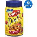 Lipton Diet Raspberry Iced Tea Mix, 2.6 oz, 6 Pack