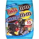 Mars Fun Size Twix/Snickers/Milk Chocolate M&M's/Peanut M&M's Candy Mix, 34.5 oz, 55 ct