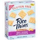 Nabisco Rice Thins Brown Rice White Cheddar Thin Rice Snacks, 3.5 oz