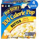 Pop Secret Butter 100 Calorie Premium Popcorn, 10ct, 4 Pack