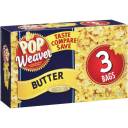 Pop Weaver Butter Microwave Popcorn, 3 count, 6.9 oz