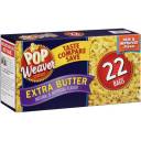 Pop Weaver Extra Butter Microwave Popcorn, 22 count, 3.15 lb