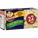 Pop Weaver Light Butter Microwave Popcorn, 22 count, 2.75 lb