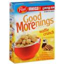 Post Good Morenings Waffle Crunch Cereal, 21 oz