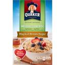 Quaker Maple Brown Sugar Weight Control Instant 1.58 Oz Packets Oatmeal 8 ct