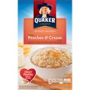 Quaker Peaches & Cream Instant Oatmeal, 12.3 oz