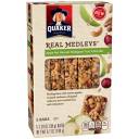 Quaker Real Medleys Apple Nut Harvest Multigrain Fruit & Nut Bars, 1.34 oz, 5 count