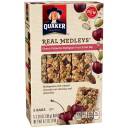 Quaker Real Medleys Cherry Pistachio Multigrain Fruit & Nut Bars, 1.34 oz, 5 count