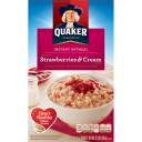 Quaker Strawberries & Cream Instant Oatmeal, 12.3 oz