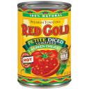 Red Gold Diced Hot Petite English Label Tomatoes With Green Chilies, 14.5 oz