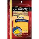 Sargento Natural Colby Cheese Slices, 11 count, 8 oz