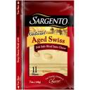 Sargento Natural Deli Style Aged Swiss Cheese Slices, 11 count