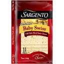 Sargento Natural Deli Style Baby Swiss Cheese Slices, 11 count