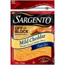 Sargento Off the Block Mild Cheddar Fine Cut Shredded Cheese, 8 oz