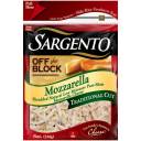 Sargento Off the Block Mozzarella Traditional Cut Shredded Cheese, 8 oz