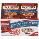 Snyder's of Hanover: Mini 100 Calorie Pk .9 Oz Pretzels, 10 pk