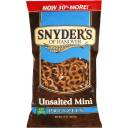 Snyder's of Hanover Unsalted Mini Pretzels, 12 oz