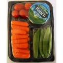 Taylor Farms Carrots, Tomatoes  & Snap Peas Snack Tray with Hidden Valley Ranch Dressing, 7.5 oz