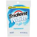 Trident White Peppermint Sugar Free Gum, 80 count