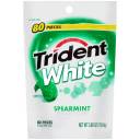 Trident White Spearmint Sugar Free Gum, 80 count