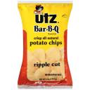 Utz Bar-B-Q Flavored Ripple Cut Potato Chips, 6 oz